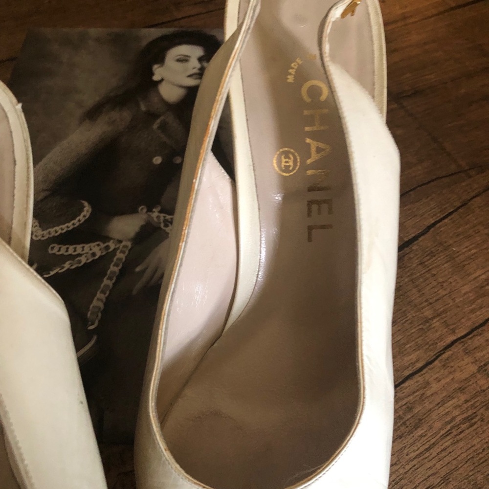 🔥💖Chanel Authentic Leather Slingbacks - Picture 3 of 15